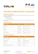 Tiplon 1,5 mm membraan - TF